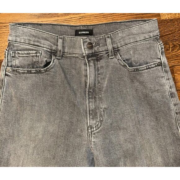 Express Jeans Womens Black 4R Tapered Ankle High Rise - Picture 3 of 12
